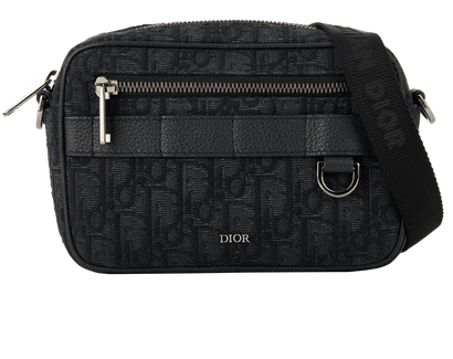 Mini Safari, &pound;695, Handbags, Black, Canvas, Front view